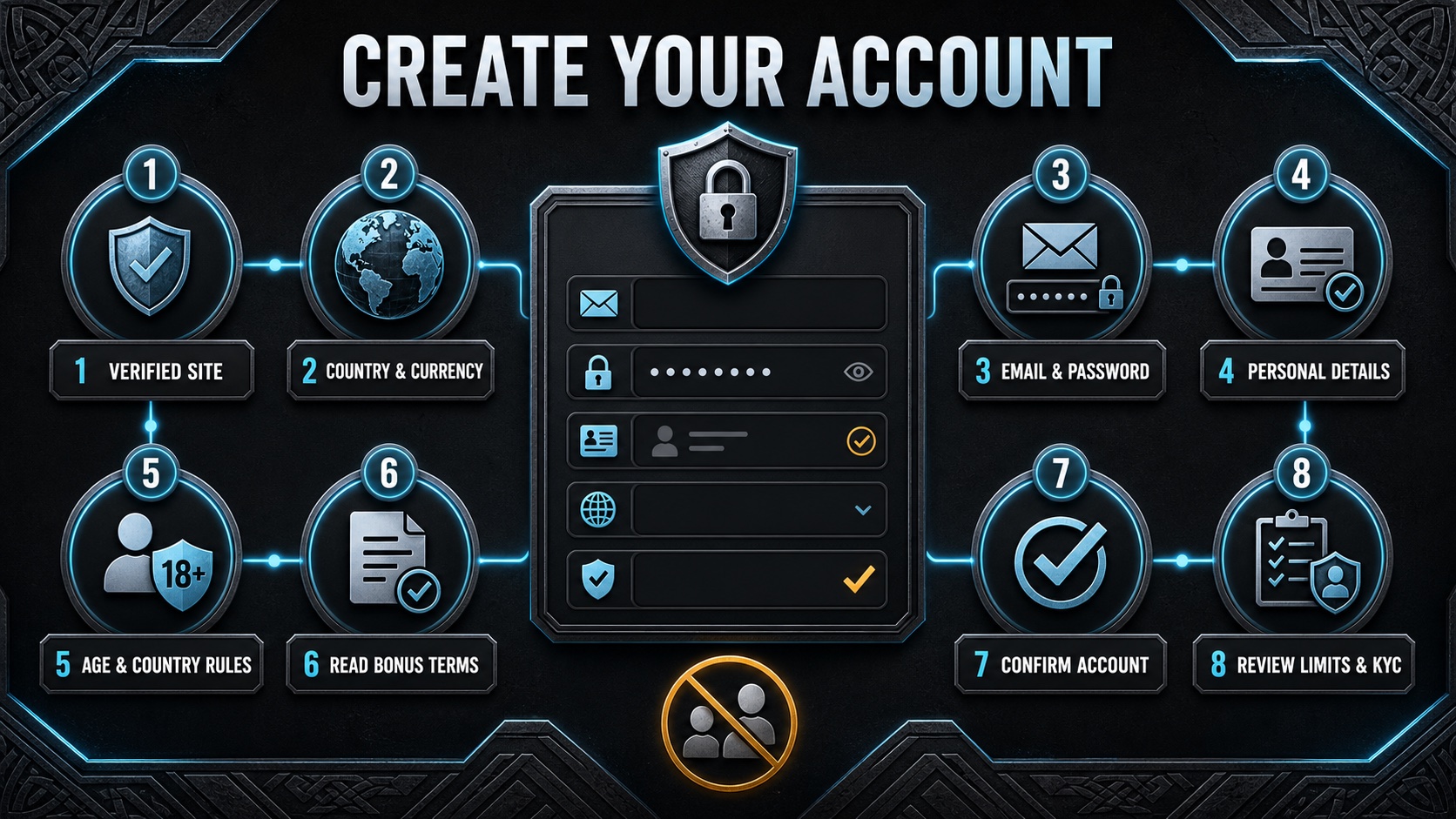 Godz Casino account registration checklist